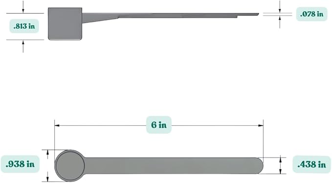 6.5 mL (6.5 CC) Long Handle Scoop for Measuring Coffee, Pet Food, Grains, Protein, Spices and Other Dry Goods (Pack of 10)