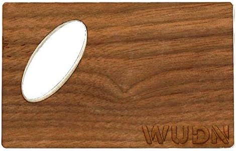 3-Piece Wooden Bar Set - 6 oz Hip Flask, 2 oz Keychain Flask & Credit Card Bottle Opener in Black Walnut