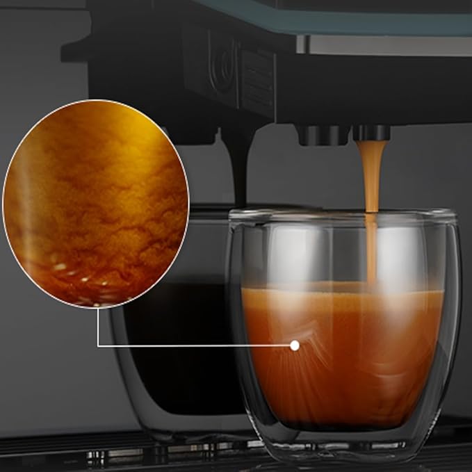 DR.COFFEE C12 Fully Automatic Coffee Machine, Espresso Machine With Ceramic Flat Burrs, 9 Grind Size Options, 7” HD Large Touchscreen, 4 Water Tank for Office Use