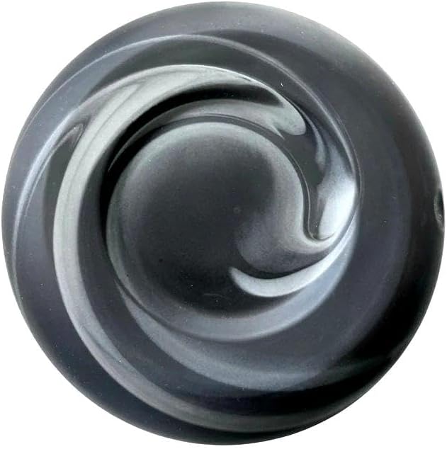 MAYU Swirl Structured Water Pitcher - Handblown Glass Carafe 1.5 Liter Design Jug - Dispenser Stand with Innovative Vortex Technology - Great for Reverse Osmosis Filter Users |51 Oz (Onyx Base)