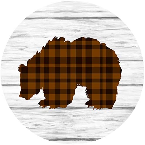 Andreas Silicone JO-GGBP Non-Slip 6.25" Jar Opener, Easy Lid Opener, Made with Silicone and Fabric, Dishwasher Safe, Garlic Peeler, GG Plaid Bear, 6.25 inch