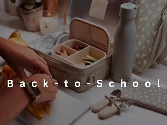 Ali+Oli Silicone Bento Box (Mermaid) Lunch Box for Kids, Toddlers, Preschoolers & Adults | BPA-Free and Spill-Proof | Ideal for School, and On-the-Go Meals| Perfect for Lunch, Snacks, and Meals