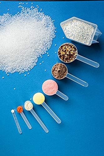 6.5 mL (6.5 CC) Long Handle Scoop for Measuring Coffee, Pet Food, Grains, Protein, Spices and Other Dry Goods (Pack of 10)