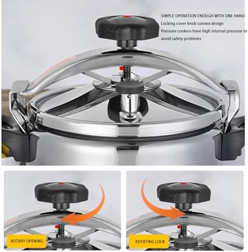 Pressure Canner, Pressure Cooker Easy to Open, Close, Fast Cooking, ExplosionProof, Safe, High Temperature Resistant, Durable for Home (3L)