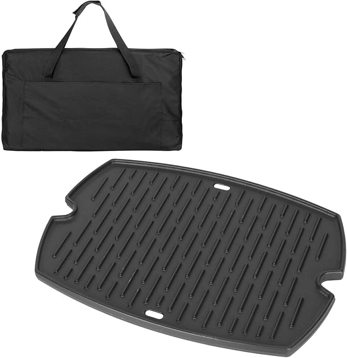 7583 Griddle for Weber Q200, Q220, Q2000, Q2400 Q2000N Gas Grills, 396000 396001 566001 566002 566014, BBQ Accessories for Weber Q200 Series Grill, Cast Iron,1 Pack