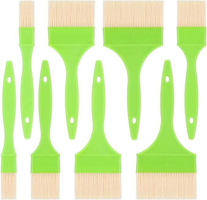 8 Pcs Pastry Brush - Cooking Grease Brush, Food Brushes For Baking/Grilling/Spreading Marinades/Butter/Sauces/Eggs, Durable Kitchen Culinary Utensil