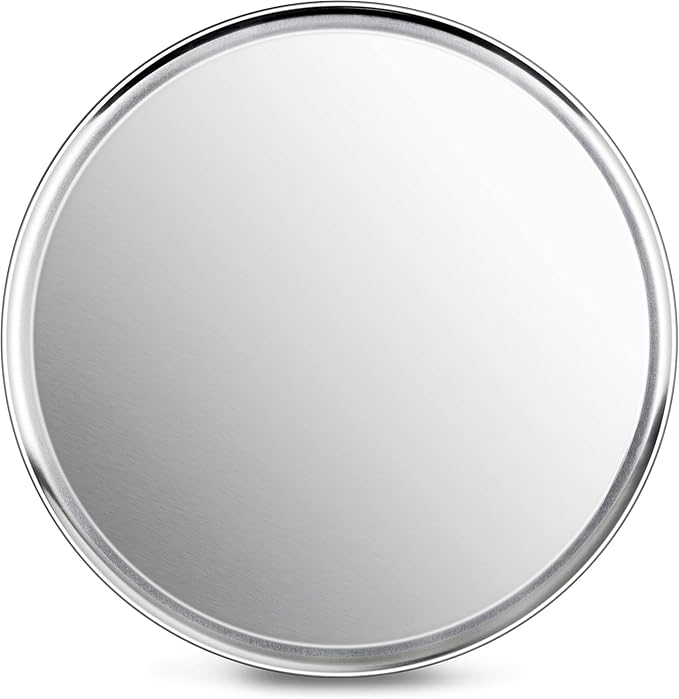 New Star Foodservice 50929 Pizza Pan/Tray, Wide Rim, Aluminum, 20 Inch, Pack of 6
