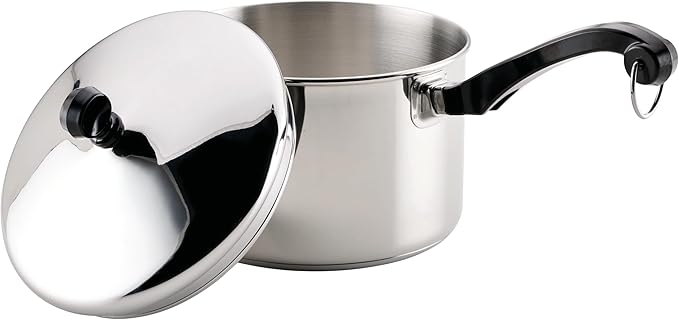 Farberware Classic Stainless Steel Sauce Pan/Saucepan with Lid, 3 Quart, Silver