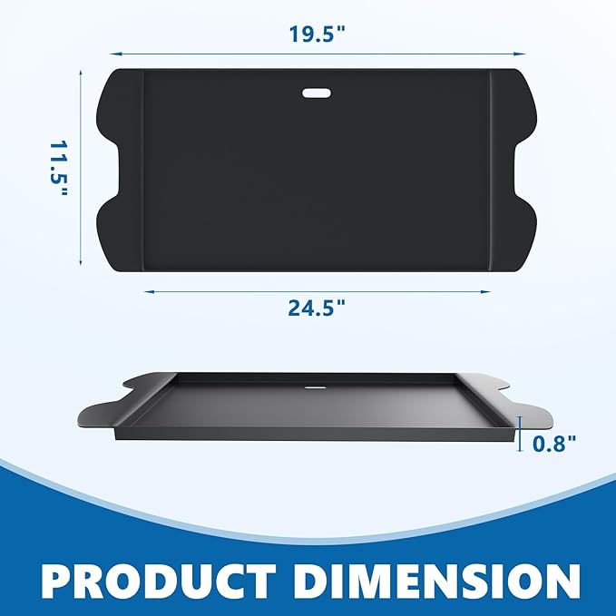 Cooking Griddle for Weber 9010001 9013001 Full Size Griddle for Weber 9020001 9030001 Flat Top Plate Insert with Grease Hole Carry Bag, Carbon Steel