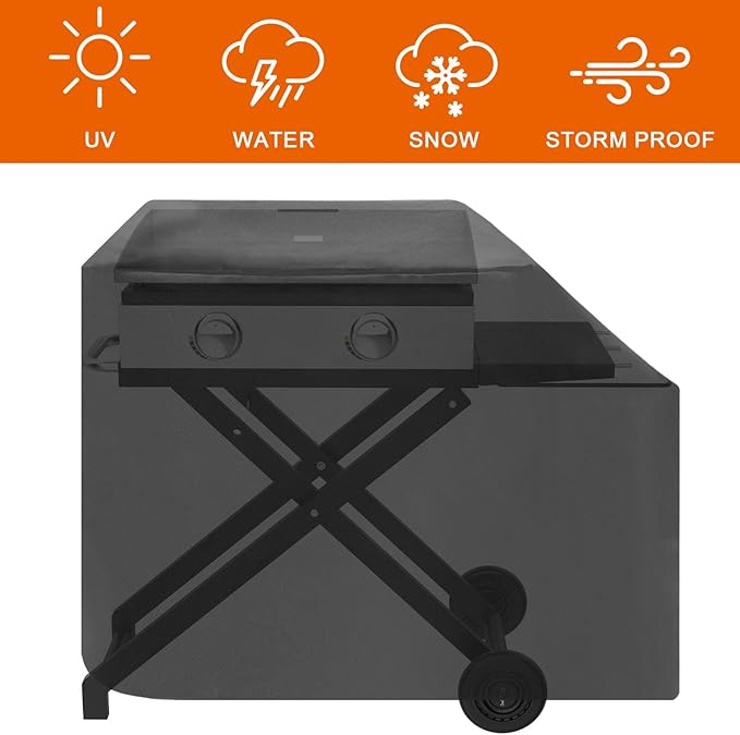 Portable Grill Cart for Blackstone 17 Inch & 22 Inch Table Top Griddles, Folding Cart Griddle Stand with Side Shelf for Blackstone 17" 22" Grills, Backyard, Camping and Outdoor Cooking