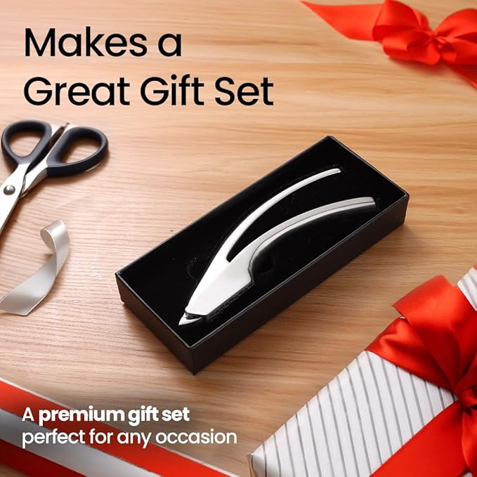No Peeling Required Garlic Press Stainless Steel Detachable Handle for Coarse Mince, Premium Garlic Mince Tool, Rust-Proof, Easy to Clean, Dishwasher Safe, Garlic Crusher Lifetime Replacement