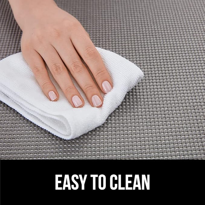 GORILLA GRIP powerGRIP Drawer Shelf and Cabinet Liner, Thick Strong Hold, Non-Adhesive Liners Protect Kitchen Cabinets and Cupboard, Bathroom Drawers, Easy Install, Breathable Mat, 12" x10', Red