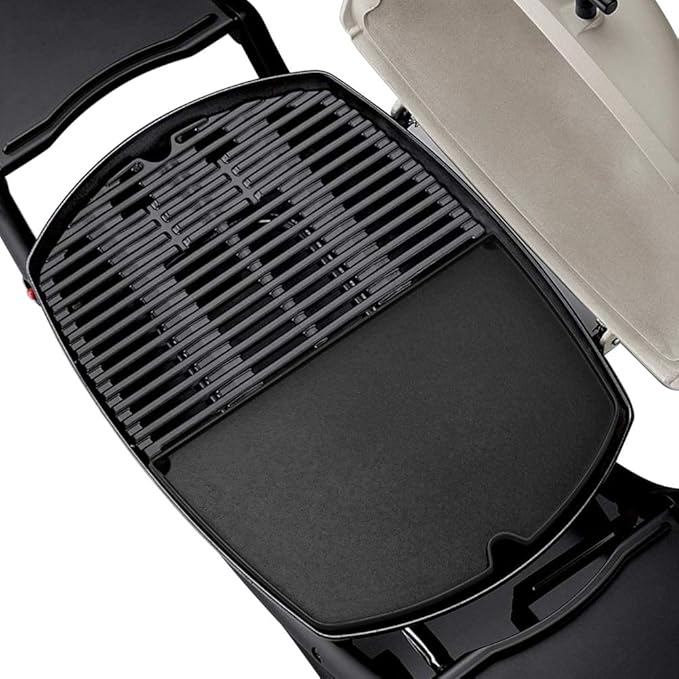 Stanbroil Cast Iron Grill Griddle for Weber Q300 Q320 Q3000 Q3100 Q3200 Series Gas Grills, Replacement Part for Weber 6506