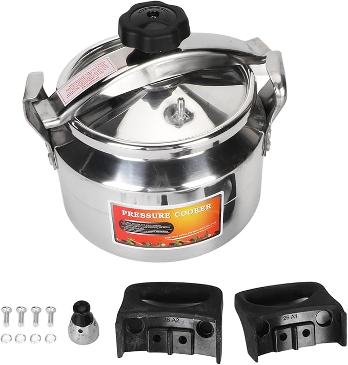 Pressure Canner, Pressure Cooker Easy to Open, Close, Fast Cooking, ExplosionProof, Safe, High Temperature Resistant, Durable for Home (3L)
