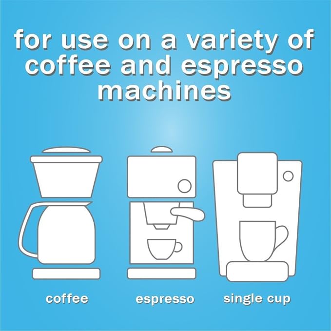 Urnex Full Circle Espresso Machine - 2 Single Use Packets - Descaling Powder Safe On Keurig Delonghi Nespresso Ninja Hamilton Beach Mr Coffee Braun
