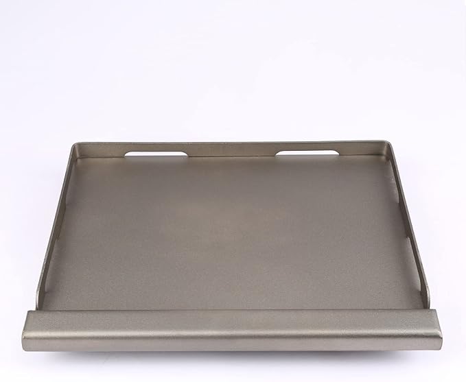 Griddle for Gas Grill Metal Cooking Griddle Pan for Outdoor Gas Grill, 17" x13" Flat Top Plate Skillet Pan Teppanyaki Insert for Weber Charbroil Camp Chef and Charcoal/Electric