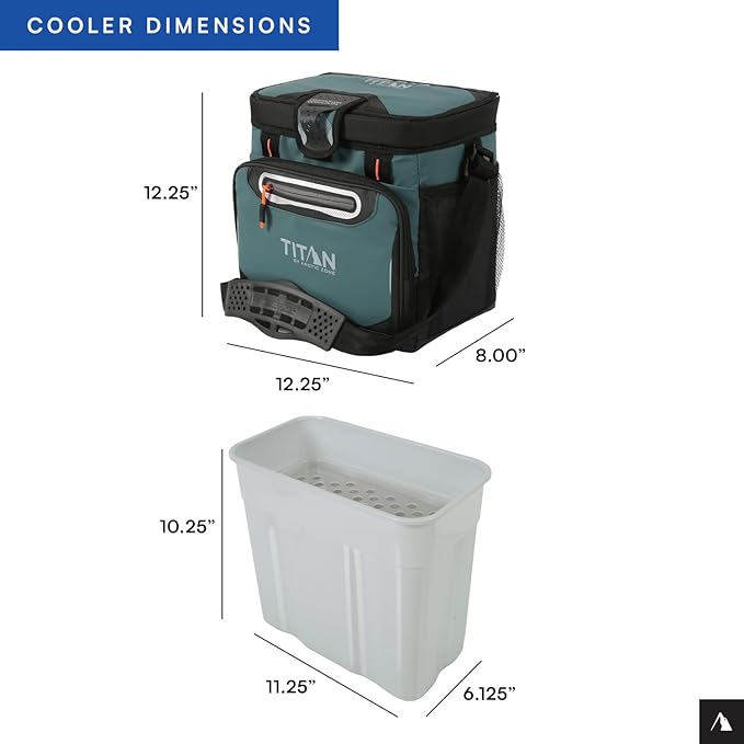 Titan by Arctic Zone 30 Can Zipperless Soft Cooler with HardBody Liner
