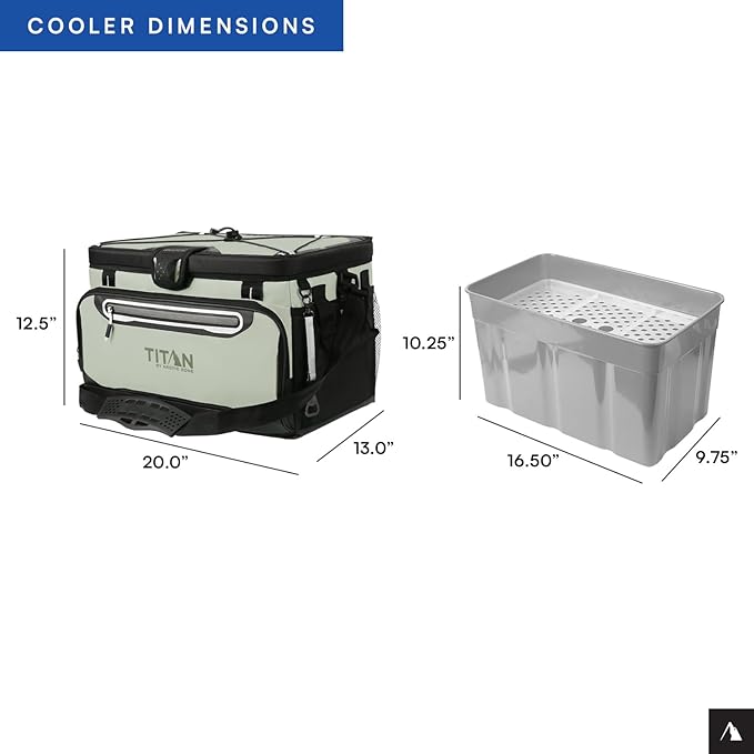 Titan by Arctic Zone 30 Can Zipperless Soft Cooler with HardBody Liner