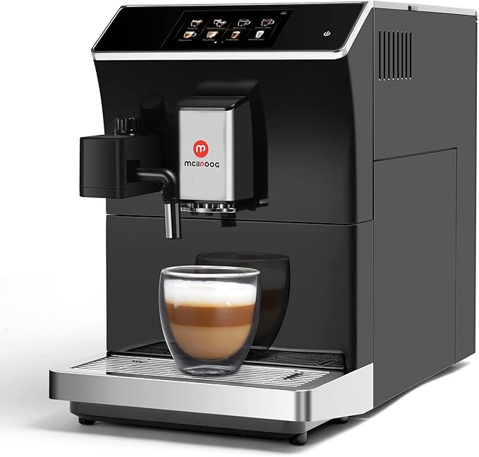 Mcilpoog WS-203 Super-automatic Espresso Coffee Machine With Smart Touch Screen For Brewing 16 Coffee Drinks
