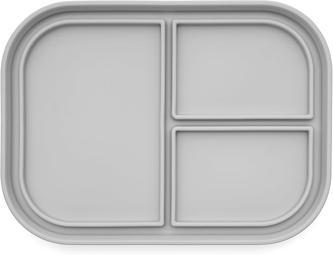 Ali+Oli Silicone Bento Box (Construction) Lunch Box for Kids, Toddlers, Preschoolers & Adults | BPA-Free and Spill-Proof | Ideal for School, and On-the-Go Meals| Perfect for Lunch, Snacks, and Meals