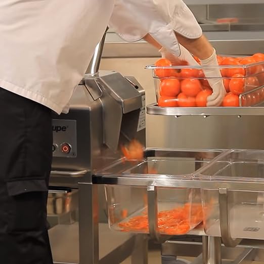 Robot Coupe CL60B NODISC Two Speed Bulk Continuous Feed Commercial Food Processor with Side Discharge (Discs NOT Included)