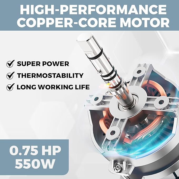 Tartle 550W Commercial Vegetable Cutter and Food Processor - 110V Multifunction Automatic Cutter - Vegetable Slicer Cheese Grater Potato Dicer, 3.17 Quart with Disc Blades