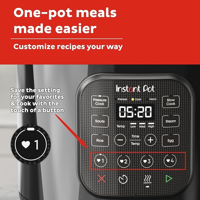 Instant Pot 8-Quart RIO Chef Series 7-in-1 Multi-Cooker – Pressure Cook, Slow Cook, Rice, Steam, Sauté, Yogurt & Warm – Easy-Release Steam, Large Capacity, Nonstick Pot, Black