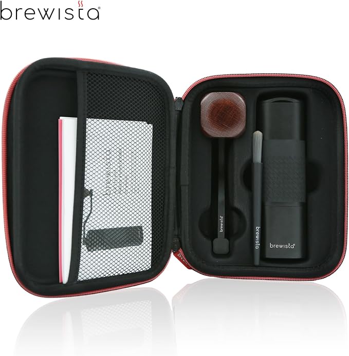 Brewista Artisan Meteor Manual Coffee Grinder, Stainless Steel Conical Burr Grinder with 18 Adjustable Settings, Portable Espresso, Moka Pot Coffee Bean Grinder, Detachable Handle, 25-30g Capacity