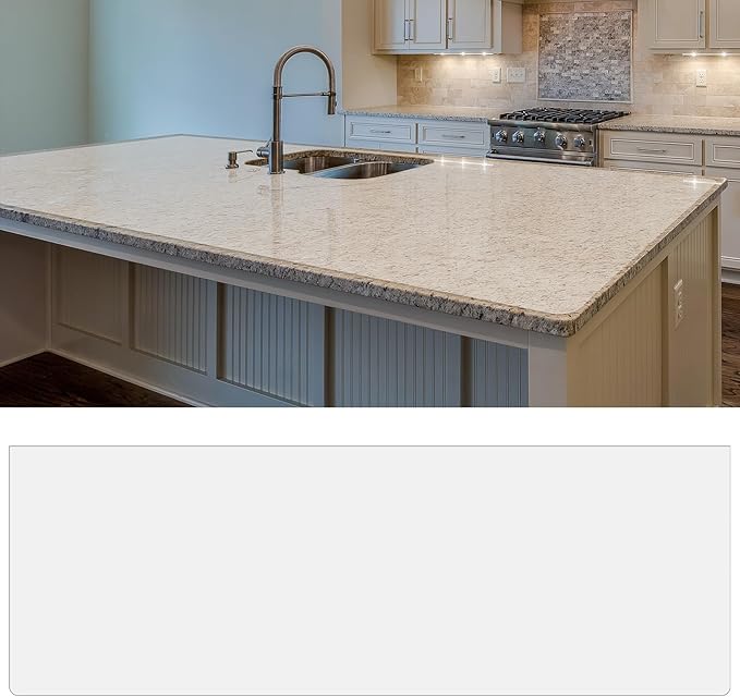 Hushee Silicone Mats for Kitchen Counter in Roll 120'' x 24'' Nonslip Cuttable Heat Resistant Mat for Kitchen Countertop Placemat(Transparent)