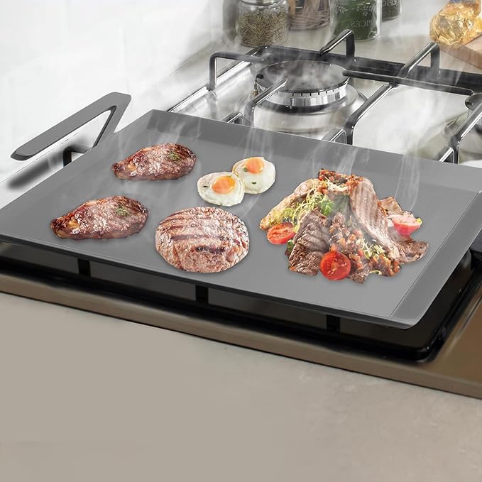 Carbon Steel Griddle, Large Premium Cooking Griddle, Professional Cookware Replacement for Made In Cookware, 24" x 10 1/2"