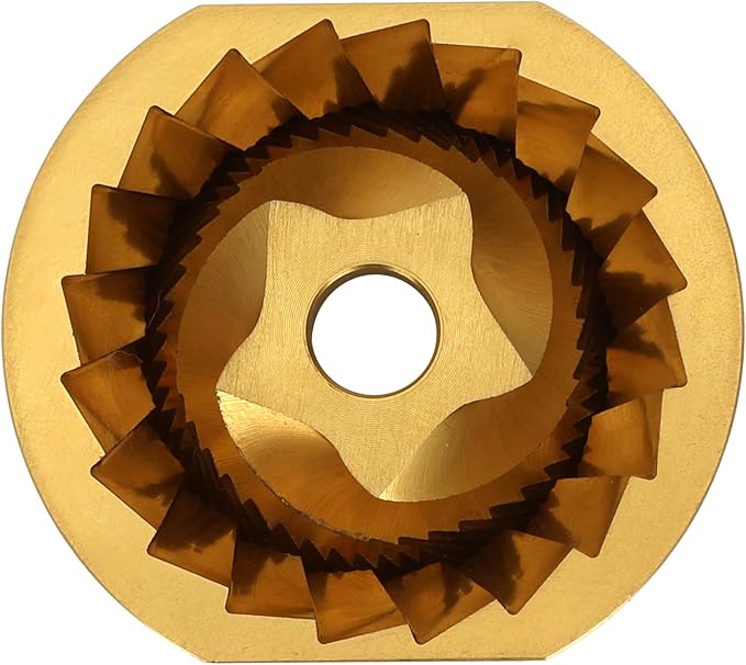 Conical Grinder Burr Set Replacement,Compatible with Sage/Breville Barista Espresso Coffee Machines Grinders-5 star original grinder burr only(Titanium Gold)