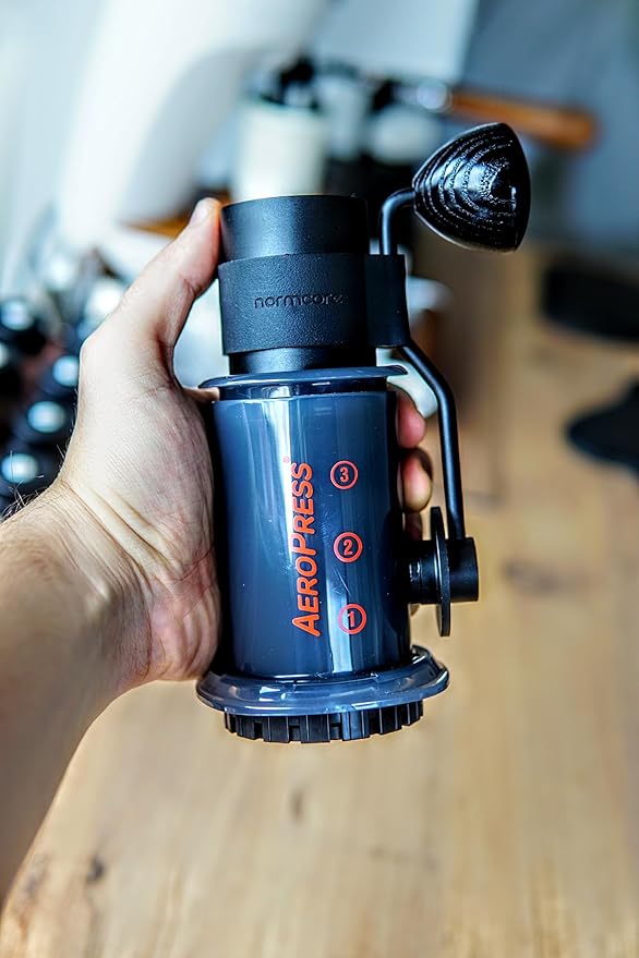 Normcore Manual Coffee Grinder V2 - Hand Coffee Grinder with Stainless Steel 38mm Contemporary Conical Burr - Adjustable Settings - For Aeropress, Espresso, Pour over, French Press