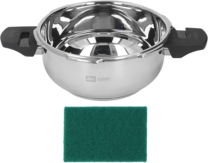 Yctze Mini Pressure Cooker, Stainless Steel Pressure Cooker Explosion Proof 1.8 Liter Pressure Cooker for Home