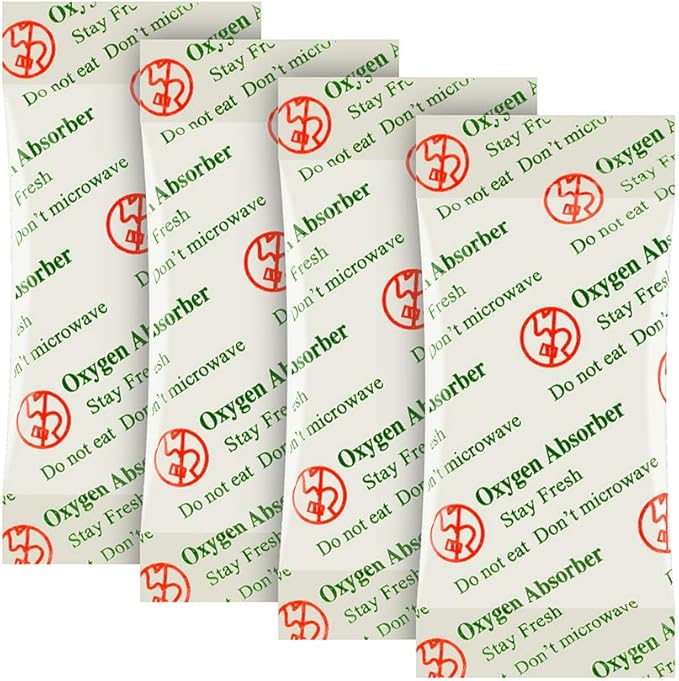 VacYaYa 2000CC(20-Pack) Food Grade Oxygen Absorbers Packets for Home Made Jerky and Long Term Food Storage, Stored in Vacuum Bag and 3 times Oxygen Absorption Capacity