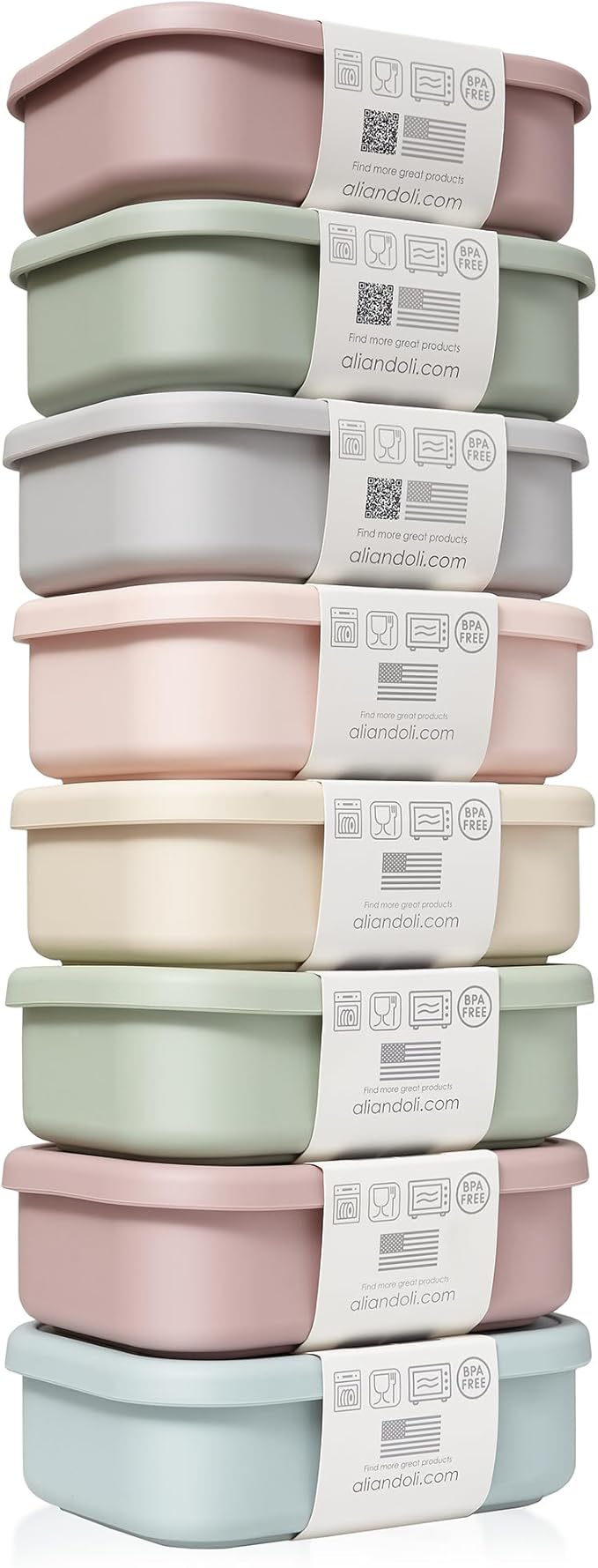 Ali+Oli Silicone Bento Box (Construction) Lunch Box for Kids, Toddlers, Preschoolers & Adults | BPA-Free and Spill-Proof | Ideal for School, and On-the-Go Meals| Perfect for Lunch, Snacks, and Meals