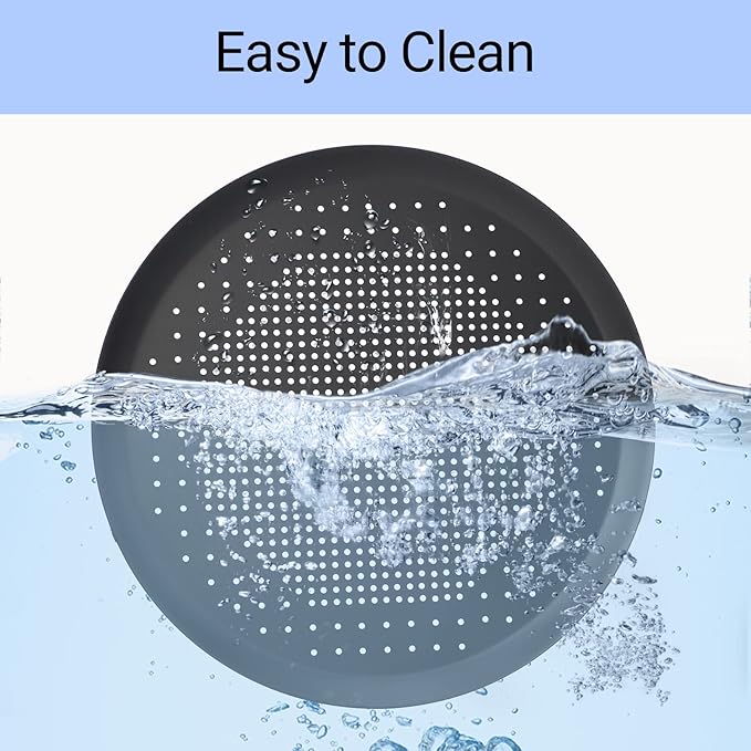 Beasea 11.5 Inch Pizza Pan Crisper with Holes, Perforated Heavy Duty Aluminum Alloy Round Vented Pizza Pans Pizza Baking Tray Bakeware for Home Restaurant Kitchen
