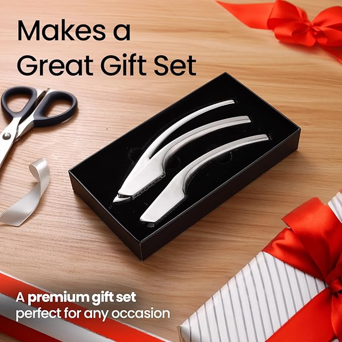 No Peeling Required Garlic Press Stainless Steel with Two Detachable Handles for Coarse&Fine Mincing-Premium Garlic Mincer Tool, Easy to Clean, Dishwasher Safe Garlic Crusher with Lifetime Replacement