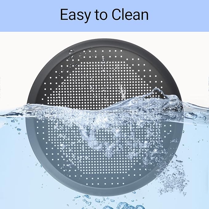 Beasea Pizza Pan 14 Inch, Perforated Pizza Pans with Holes, Heavy Duty Aluminum Alloy Round Pizza Crisper Pan Pizza Baking Tray Bakeware for Home Restaurant Kitchen