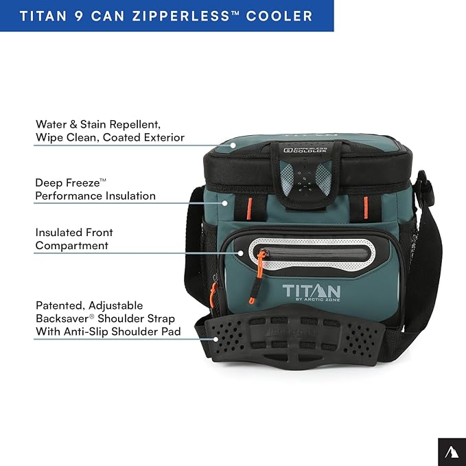 Titan by Arctic Zone 30 Can Zipperless Soft Cooler with HardBody Liner