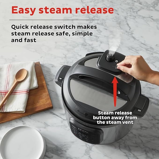 Instant Pot 8-Quart RIO Chef Series 7-in-1 Multi-Cooker – Pressure Cook, Slow Cook, Rice, Steam, Sauté, Yogurt & Warm – Easy-Release Steam, Large Capacity, Nonstick Pot, Black