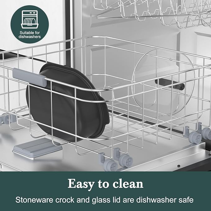 6 Quart Multi-Cooker, with 8-in-1 Casserole Programmable Slow Cooker, Dutch Oven, Pasta, Nonstick, Oven Safe Pot to 500°F Oatmeal Oatmeal