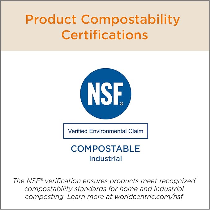 World Centric Compostable NoTree 6" Paper Knife - FSC Certified with a Heat-Tolerant Coating - 1000 Pack