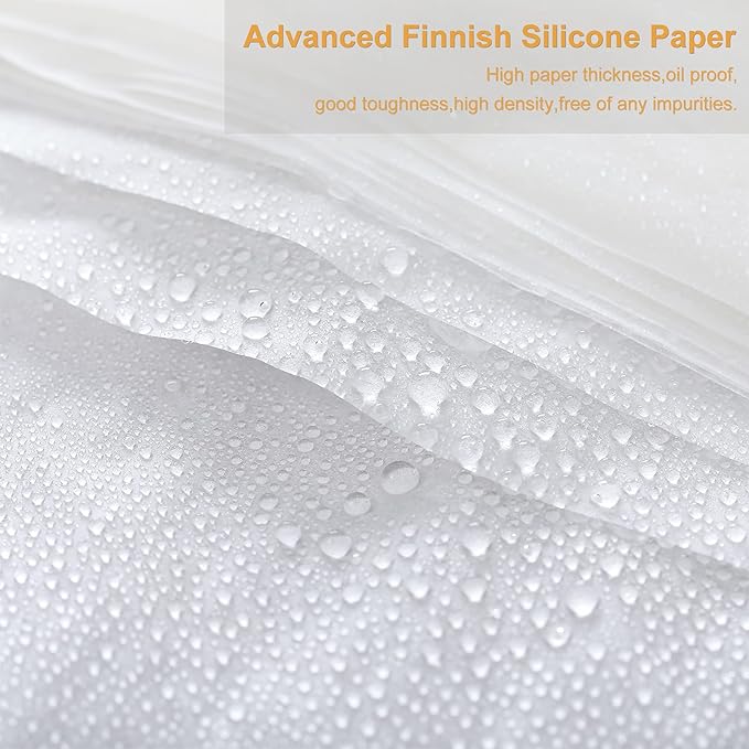 Round Parchment Paper 20 Inches Dutch Oven Liners Disposable White Baking Paper for Cake Pan, Air Fryer, Steamer, BBQ Party, Cakes, Pizza, Meats and Vegetables (40 Pieces)