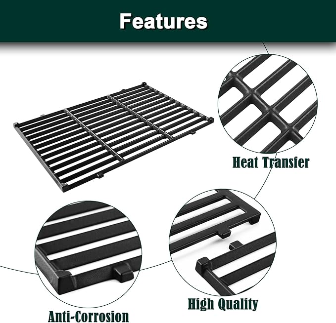 7524 Grill Grates Genesis E-310 Grill Replacement Parts for Weber Genesis 300 Series E/S 310/320 E-330 S330 E310 E330 S-330 S310 Special Edition EP310 EP330 EP 310 EP 330 65937 6511001 Cooking Grates
