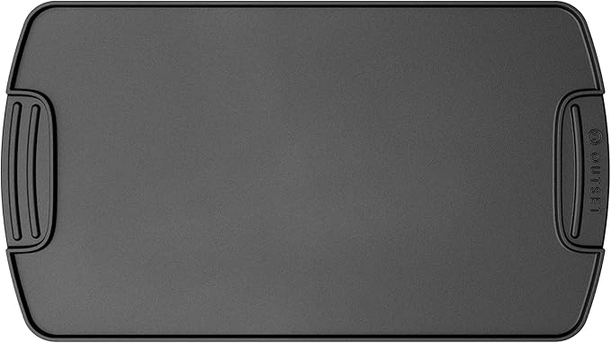 Outset Cast Iron Grill Griddle, Reversible Stovetop and Grill Griddle, 18" x 10"