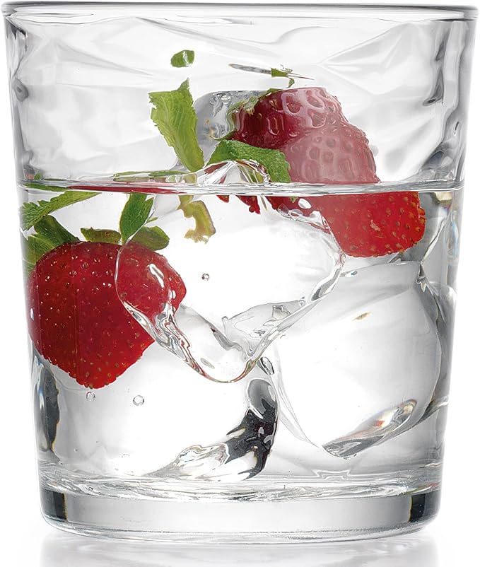 Glaver's Whiskey Glasses 13 oz. Barware Set of 4 Old Fashioned Glasses for Whisky, Scotch, Bourbon, Liquor, Juice, and Cocktails.