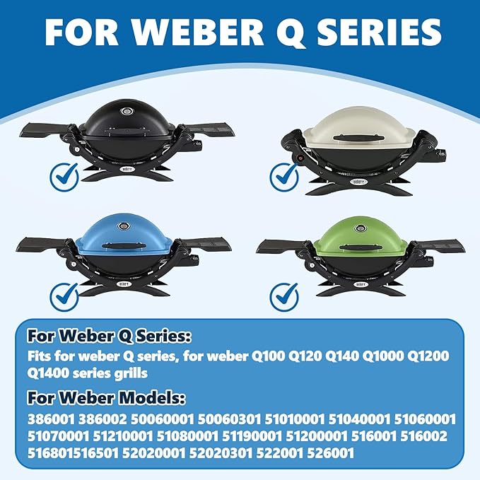 Safbbcue 7582 17" Cast Iron Cooking Griddle for Weber Q1000 Q1200 Q1400 Q100 Q120 Q140 Series GS4 Grills, Griddle Plate for Weber 50060001 50060301 386001 386002 Grill, Replaces Grate #7644#65810