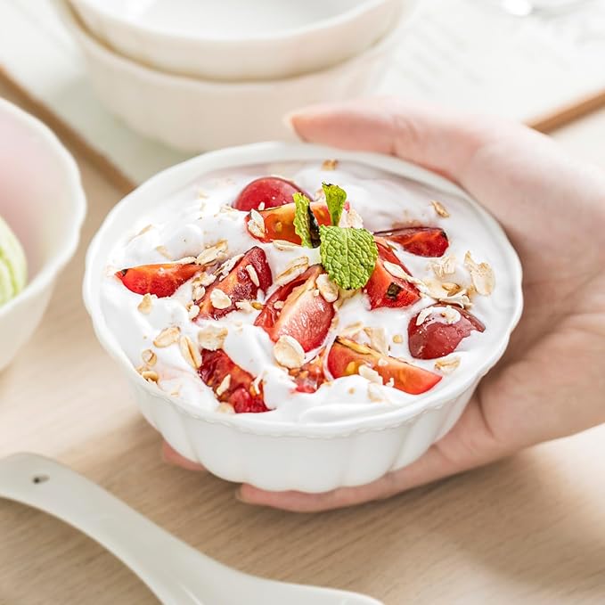 Pasta Bowls, 8 Inch Oatmeal Bowls, Kitchen Bowl Set, Mixing bowl Set, Salad bowl, Microwave and Dishwasher Safe, Set of 2