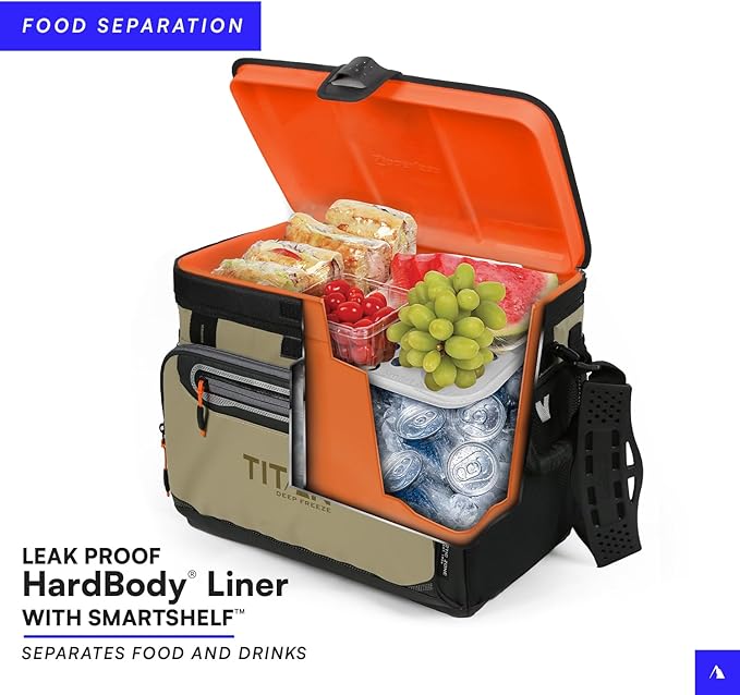Titan by Arctic Zone 30 Can Zipperless Soft Cooler with HardBody Liner