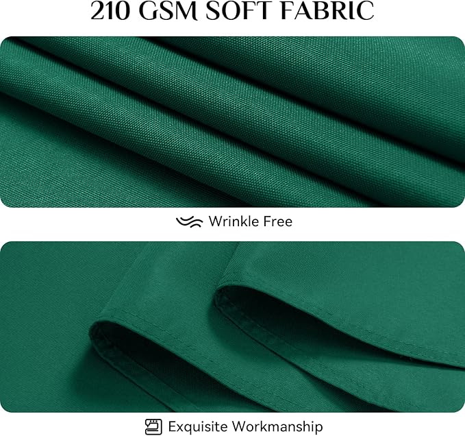 Softalker Rectangle Tablecloth, Waterproof & Stain Resistant Table Cloths Wrinkle Free Fabric Washable 210GSM Polyester Table Cover for Spring/Party/Wedding - 60 x 102 inch, Green